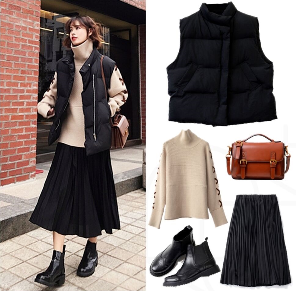 为秋冬添动力为短外套打call,棉马甲百搭又保暖