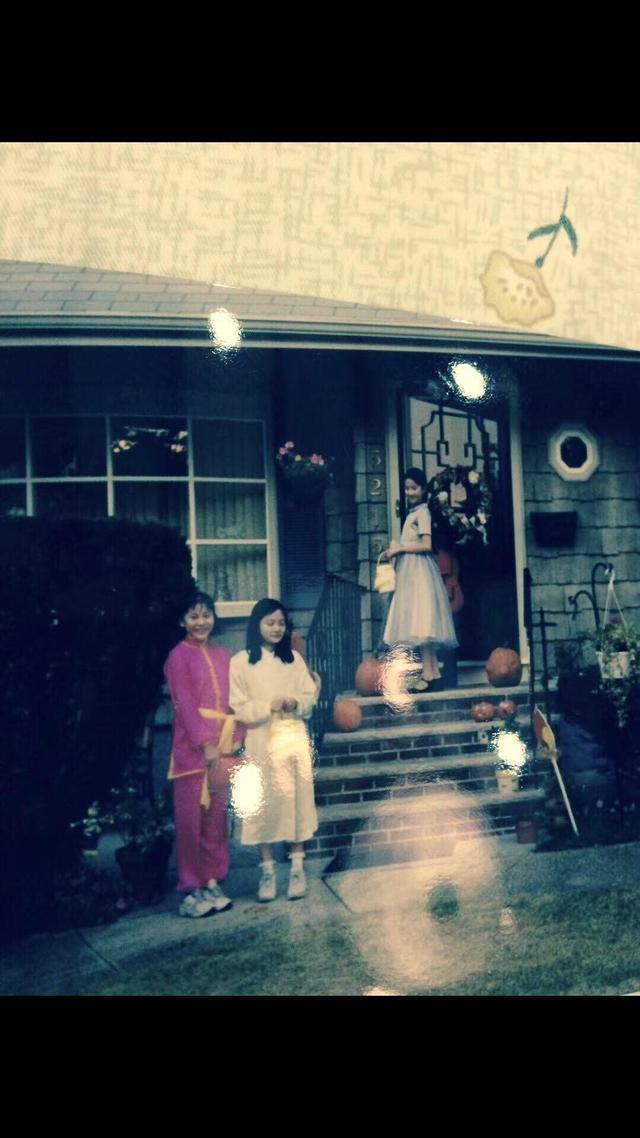 刘亦菲童年时过万圣节照片曝光,刘亦菲小时候过万圣节的照片流出