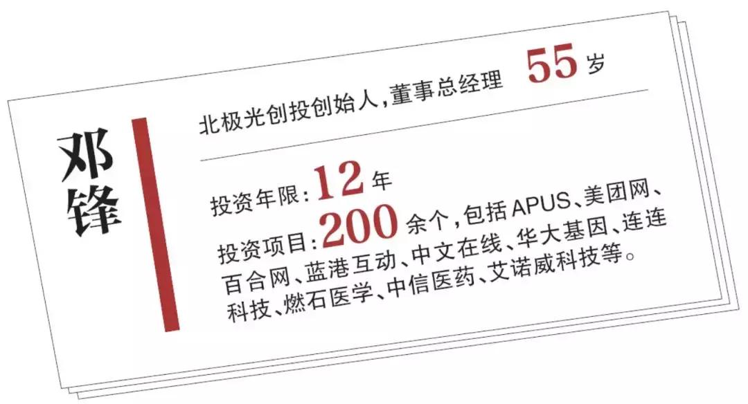 北极光创投邓锋最新消息,邓锋北极光创投有限公司