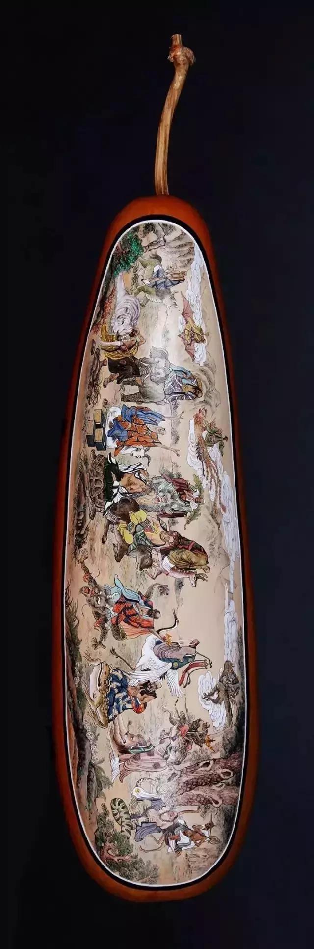 五福临门葫芦工笔,中国工笔画葫芦