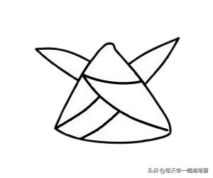 幼儿端午节粽子简笔画图片,端午节粽子怎么画可爱简笔画