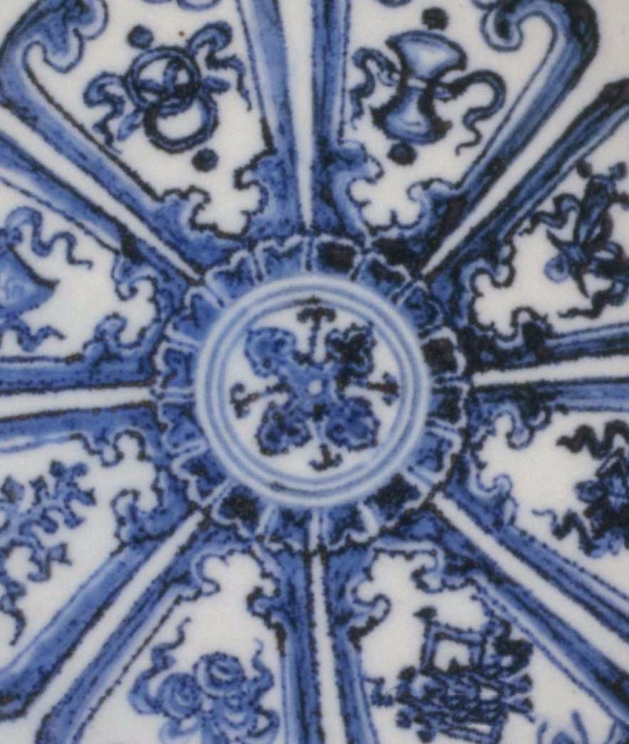 真假元青花铁锈斑对比图,一次认识元青花六大特征