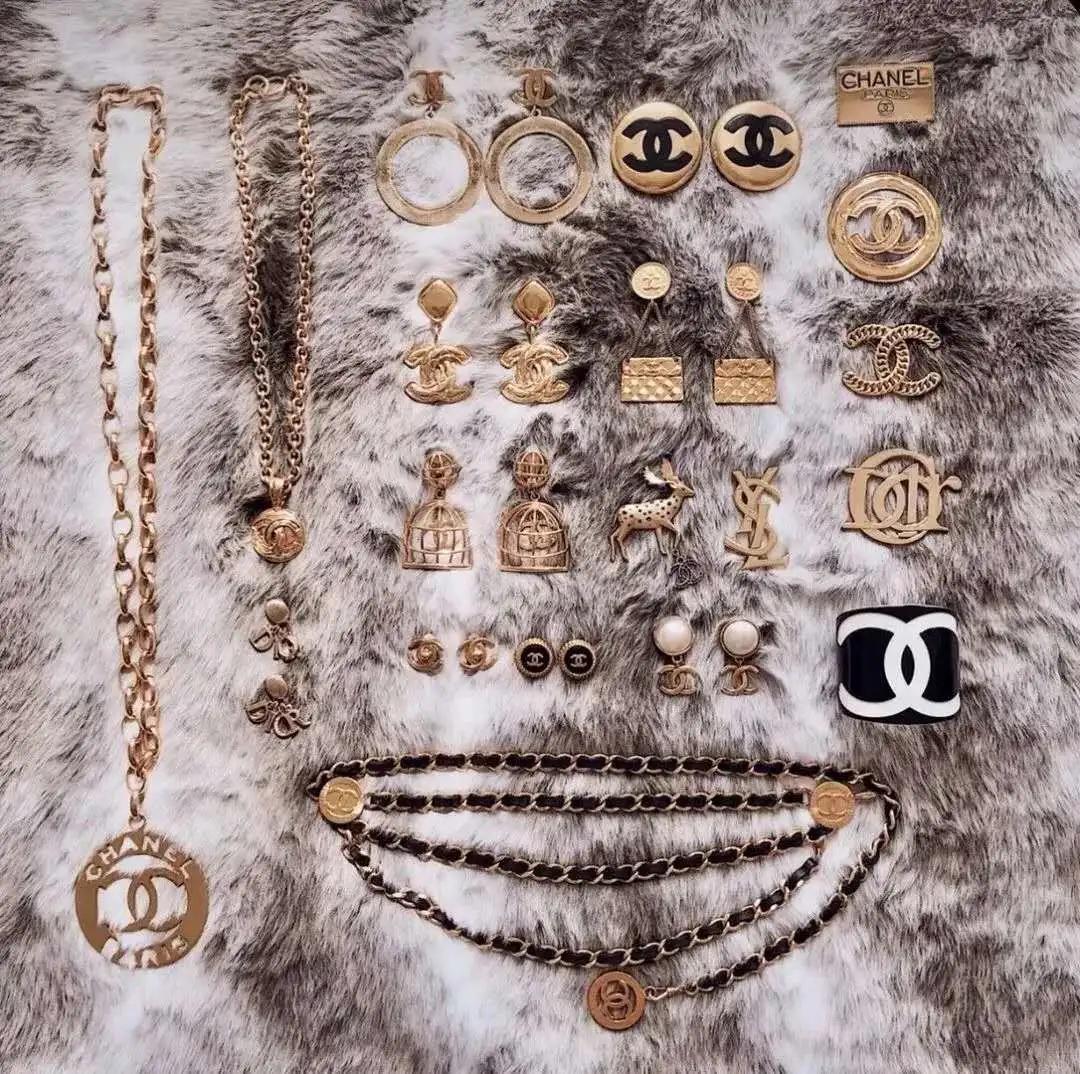 chanel香奈儿中古项链,中古饰品vintage香奈儿