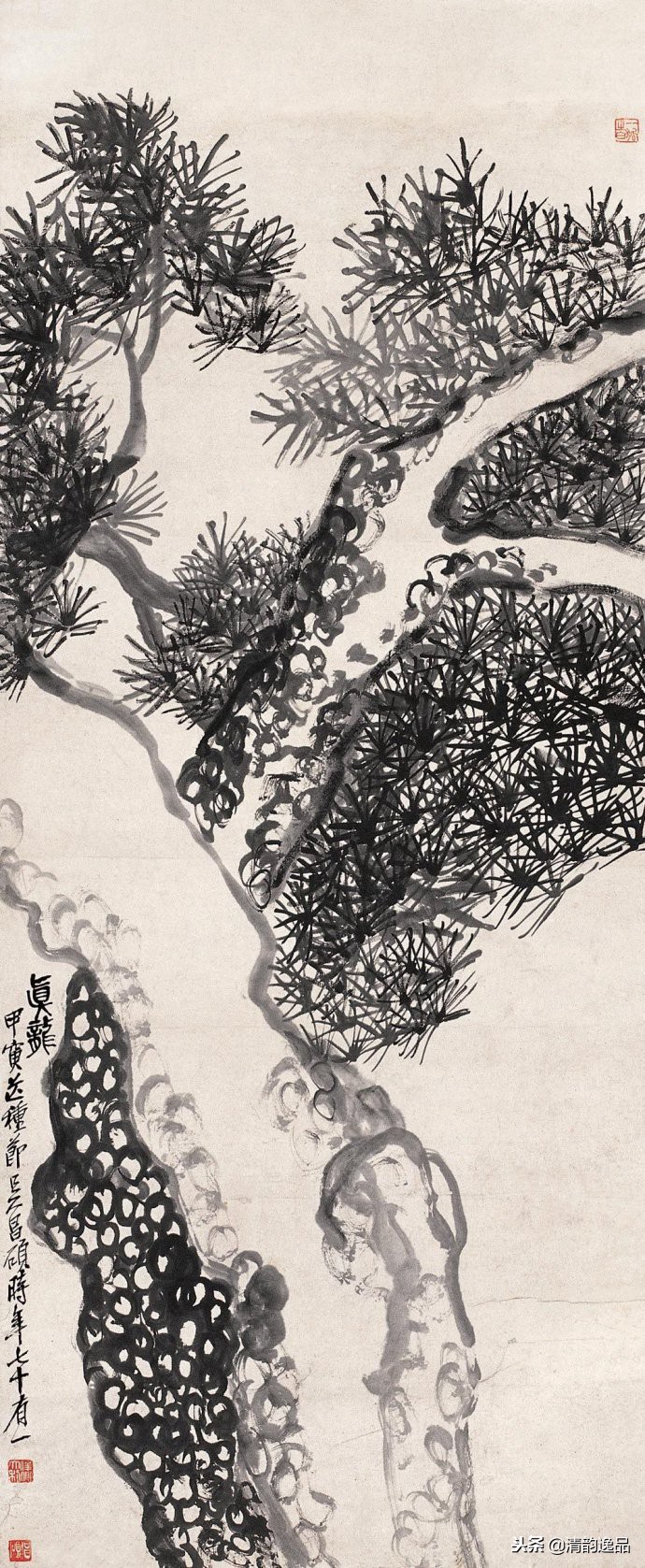 一代宗师吴昌硕作品欣赏,吴昌硕花鸟技法讲解