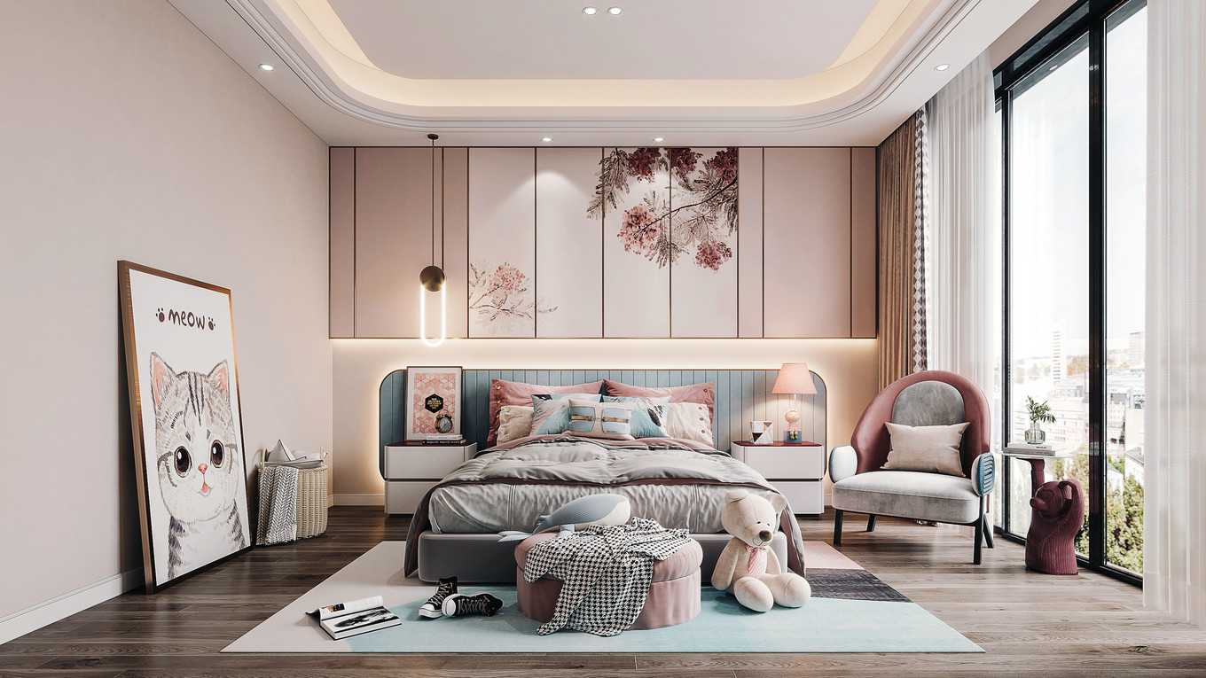 3dmax平面模型设计图,3dmax室内设计效果图带cad施工图