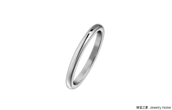 普通又简单的婚戒,简单款式无钻戒指