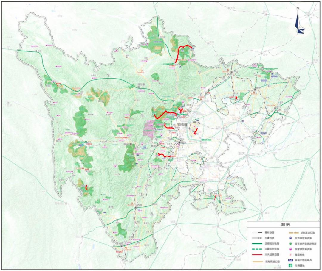 四川通高铁的景区,四川旅游景点铁路规划