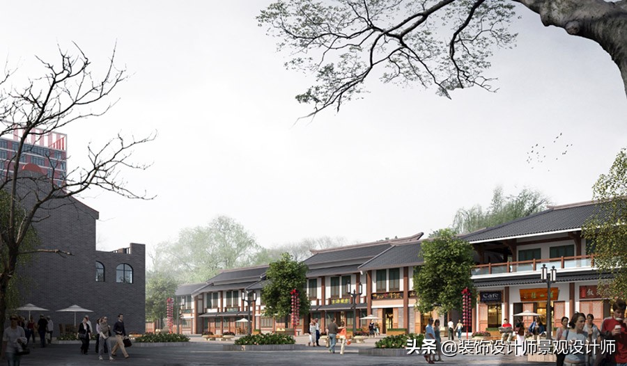 仿古建筑商业街设计图片,古建商业街门楼中式传统仿古大门