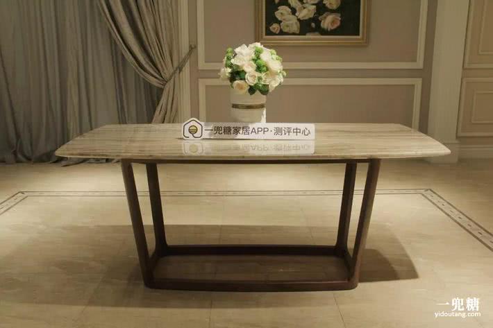 纯天然大理石餐桌黑白灰,大户型大理石餐桌推荐