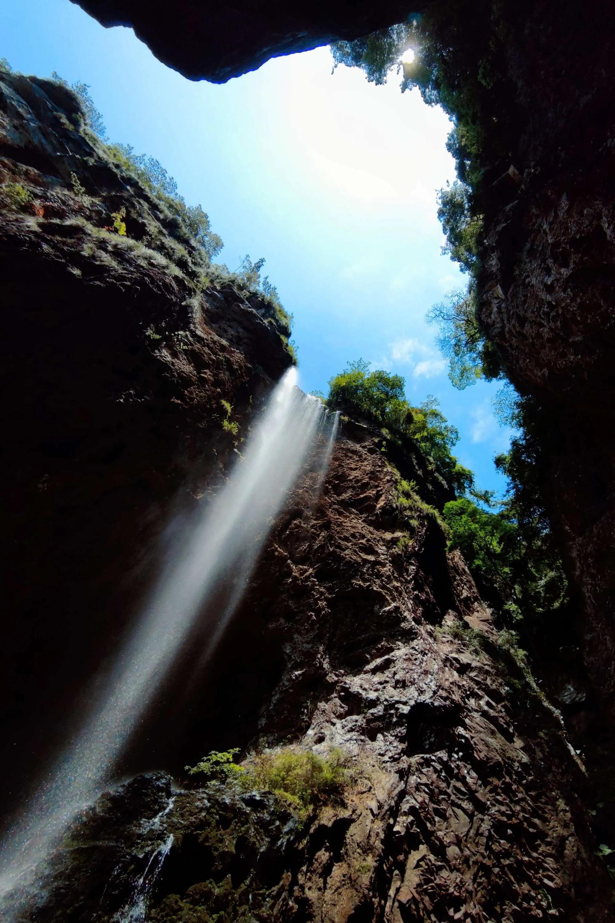 福州永泰百漈沟攻略,百漈沟天坑彩虹