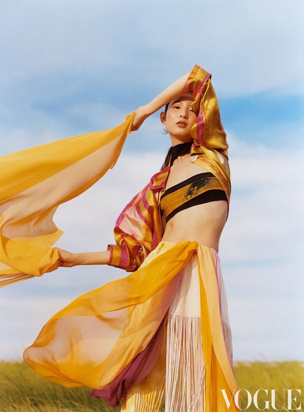 九月刊封面女孩出现了，在最美的张掖丹霞