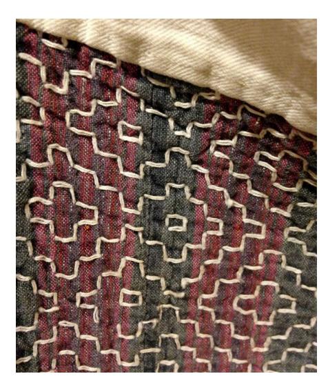 日本刺子绣针法,日本传统刺子绣图典