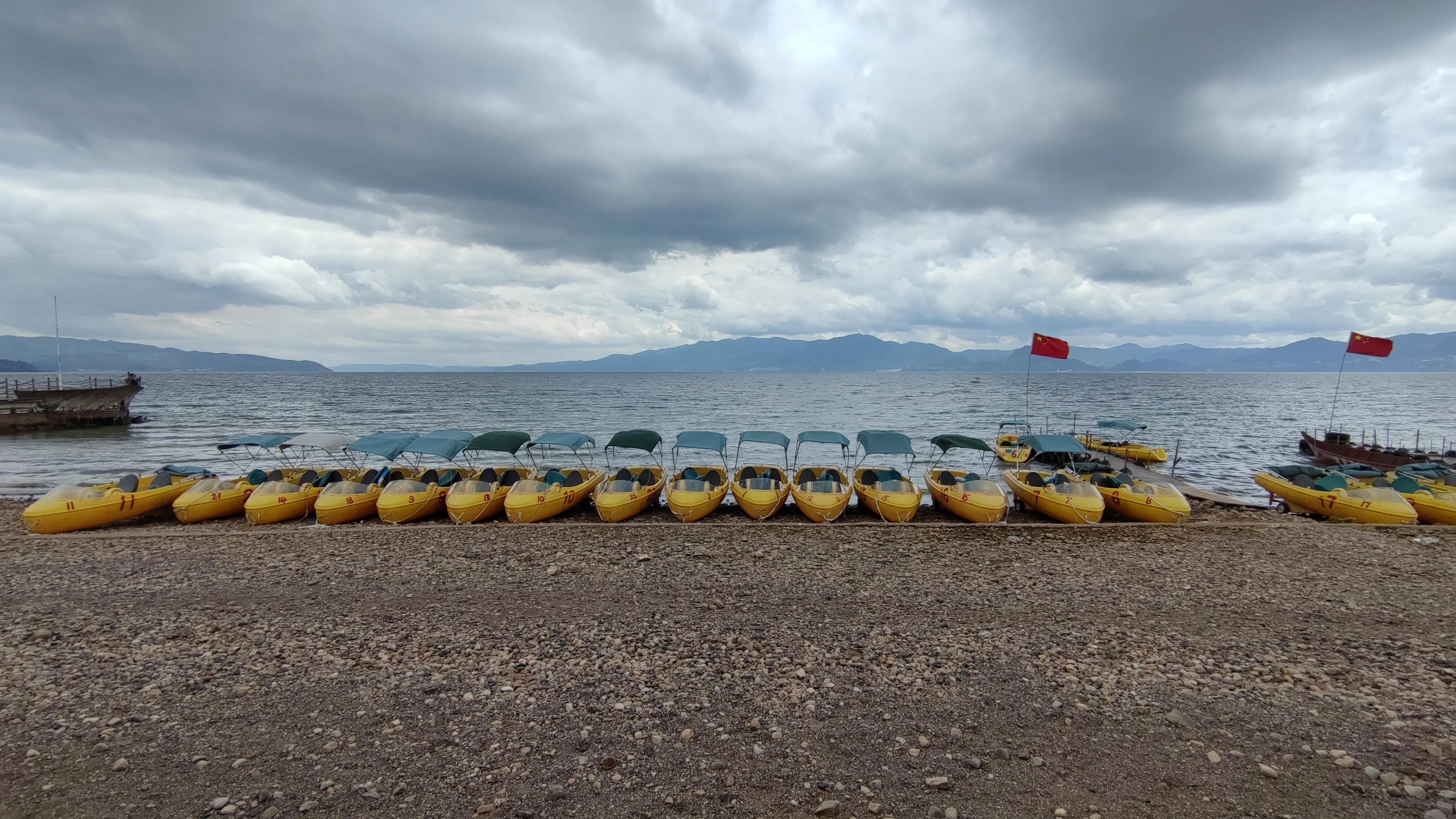 4月抚仙湖樱花谷,抚仙湖樱花谷水下古城