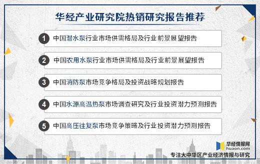 2020年水泵市场容量,中国水泵市场分析