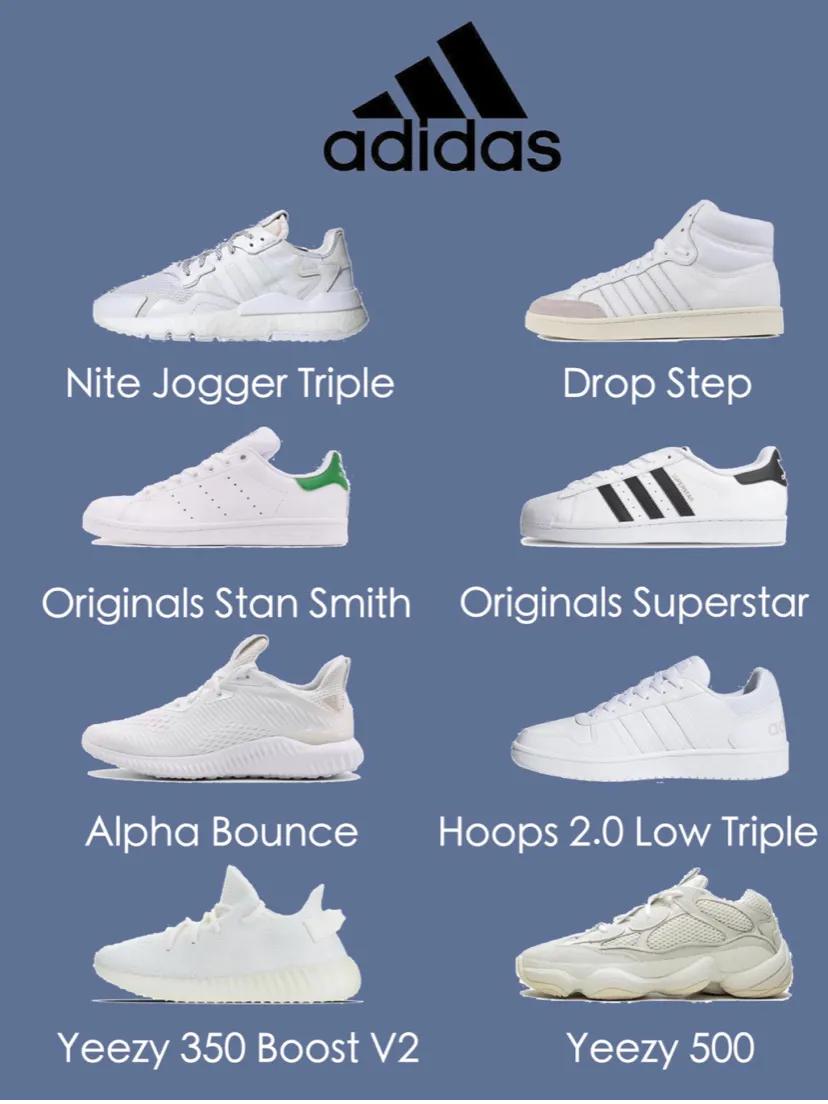 64款白鞋推荐，春夏秋冬百搭单品，懒人必备