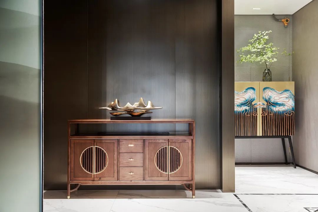 新中式会所玄关装修效果图,中式装修2000平会所