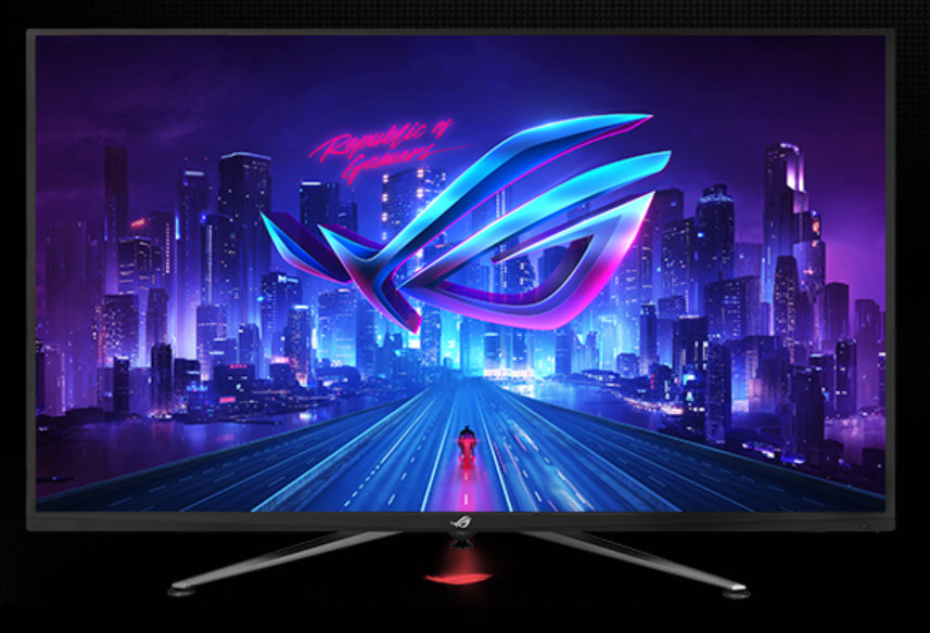 华硕rogxg43uq43英寸测评,43寸梦幻巨屏华硕rogxg438q显示器