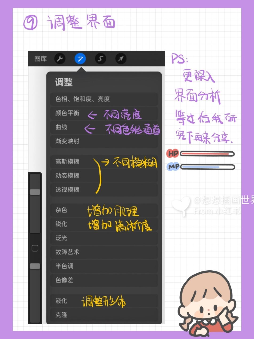 procreate绘画教程入门的小插画,procreate零基础插画临摹100稿第1稿