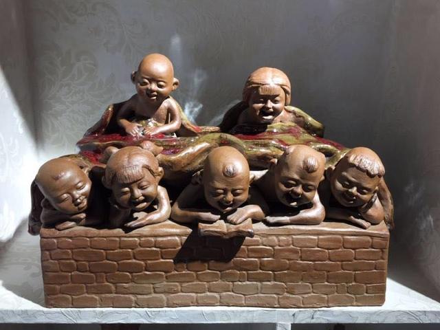 河南郸城泥塑大师张振福,张振福郸城泥塑馆在哪