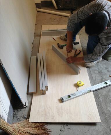 做砖夹石橱柜,老公非要自己动手装修