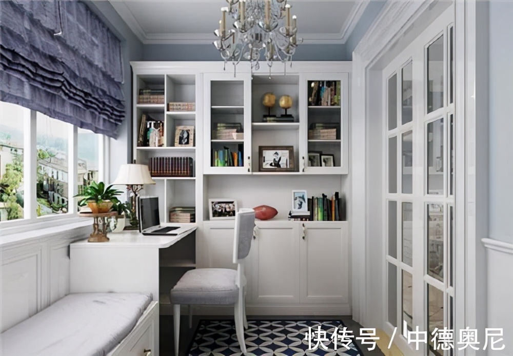 简单实用组合书柜书桌,书柜简单漂亮