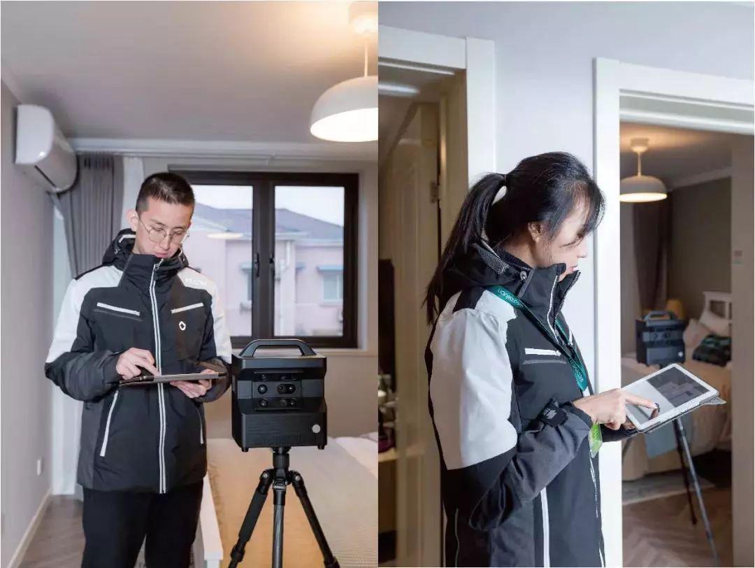 工作场合变身,链家经纪人职业装蝴蝶结