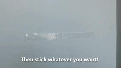 黑科技魔力胶带!反复粘贴不留痕,水洗后又恢复如初