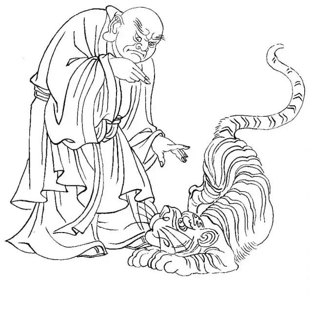 李公麟白描十八罗汉图,白描罗汉图全集