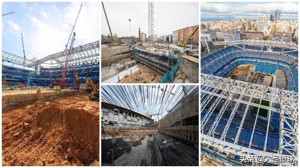 皇马官方晒伯纳乌球场最新翻新照,皇马伯纳乌球场翻新完还剩多少钱