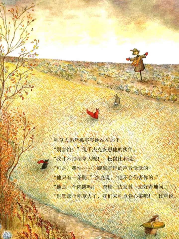 稻草人儿童绘本是告诉孩子什么,孤独的稻草人绘本完整版