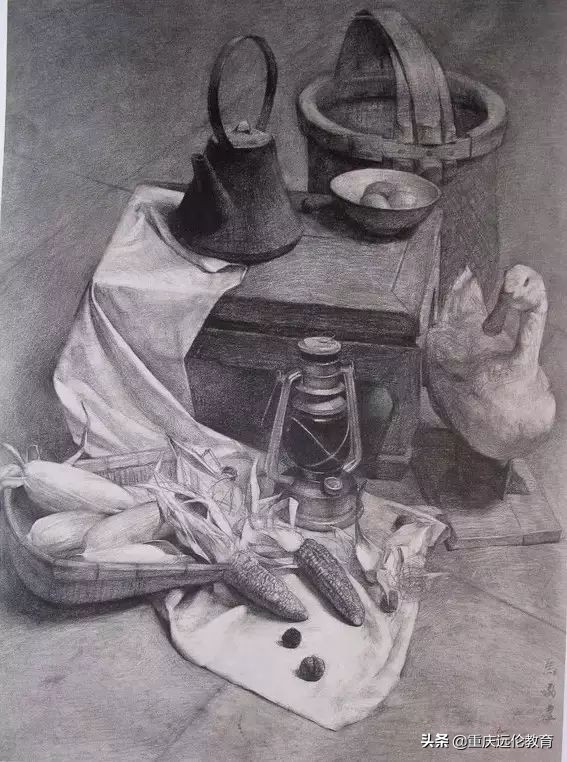 中央美术学院素描静物高分卷,中央美术学院素描精品视频