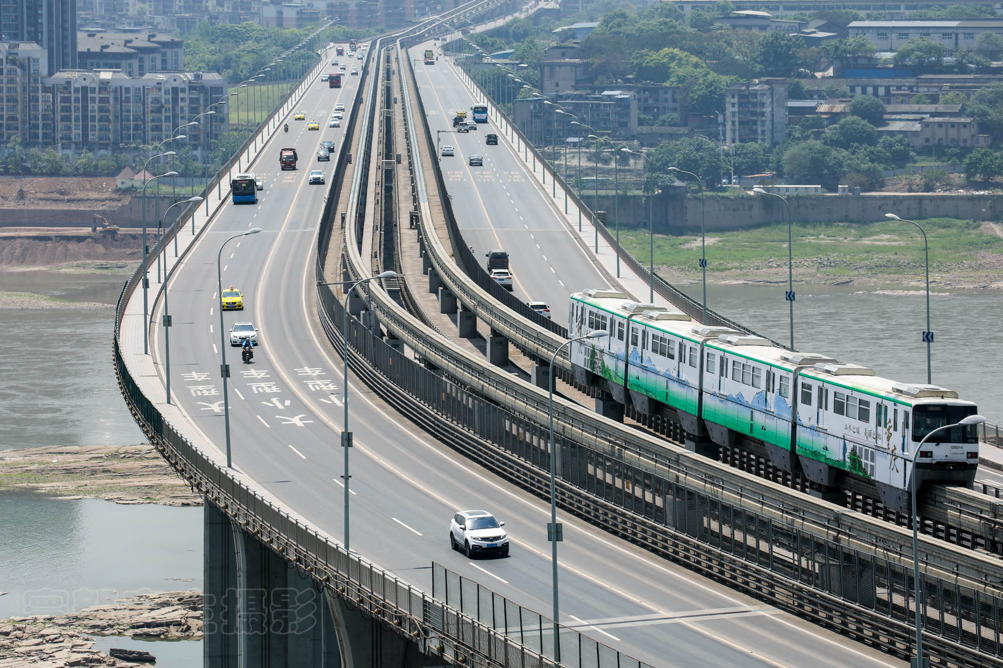 鱼洞长江大桥介绍,鱼洞长江大桥轨道