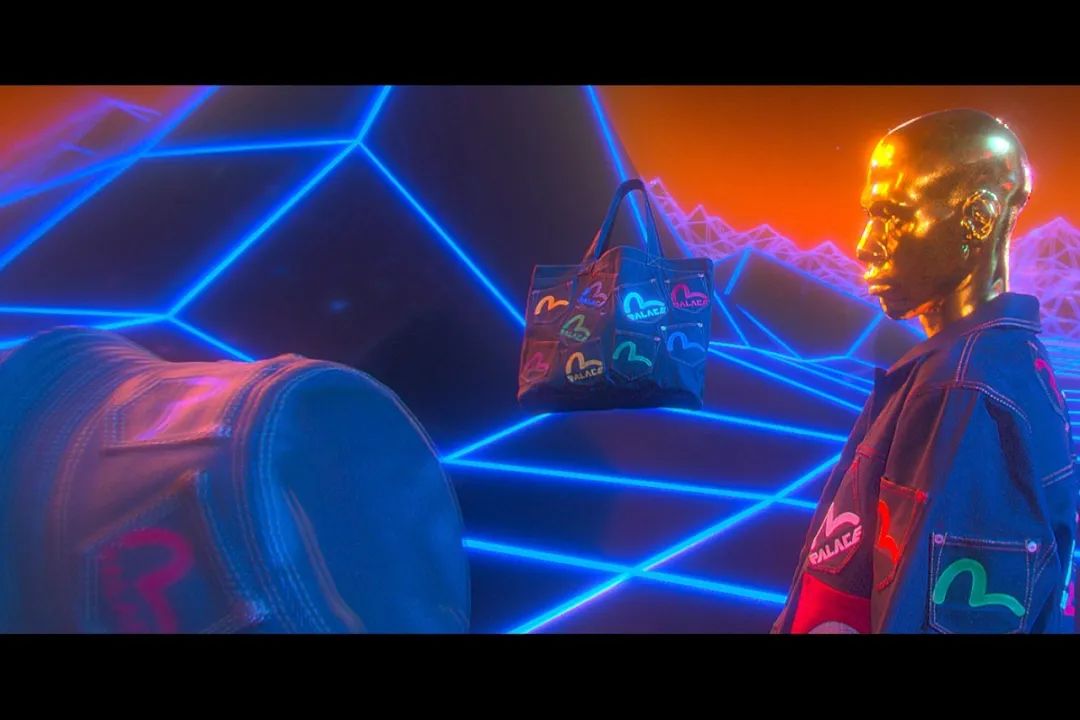 palace和evisu联名卫衣,palace联名卫衣绝版