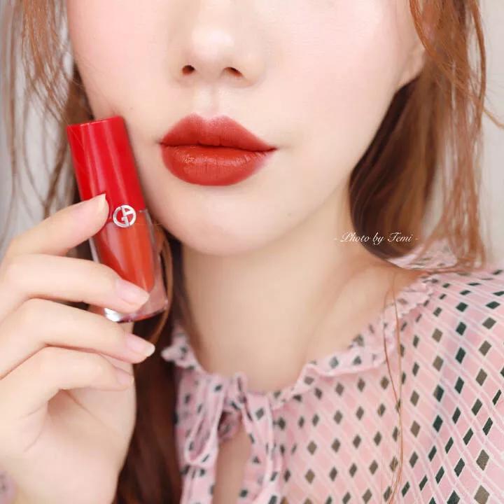 阿玛尼小胖丁405和400哑光口红,阿玛尼小胖丁唇釉全系列