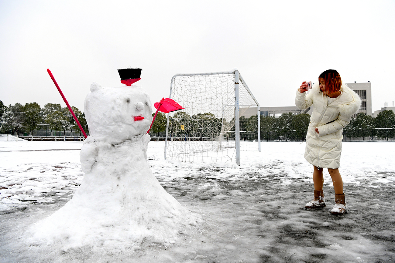 湖北武汉：雪润校园