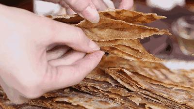 红糖麻酱发面千层饼,低筋面粉做红糖酥饼