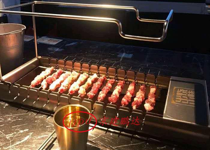 摆地摊无烟自助烧烤设备,尚格无烟烧烤设备