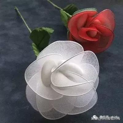 丝袜缠花做法,手工缠丝花朵制作方法