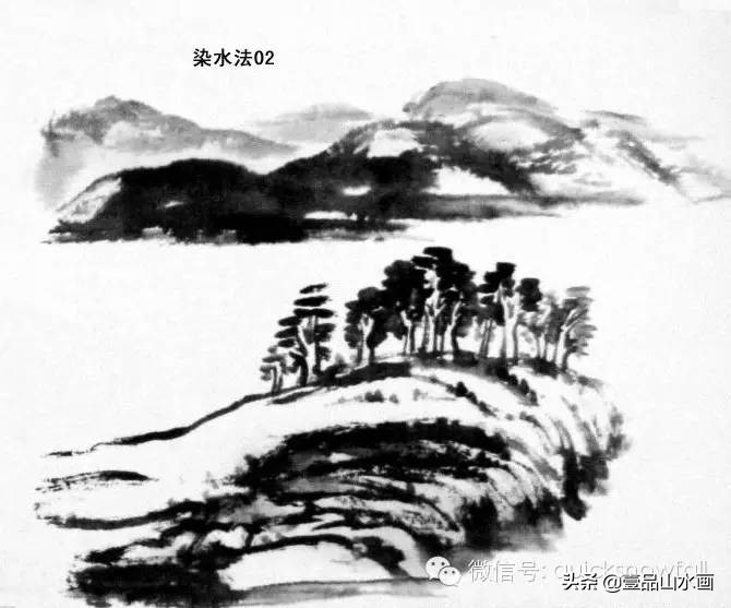 山水画教程水粉画,山水画教程水墨山水画