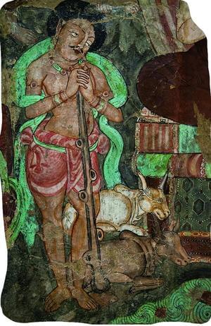 壁画中国传统文化简单点,围墙绘画壁画图案大全