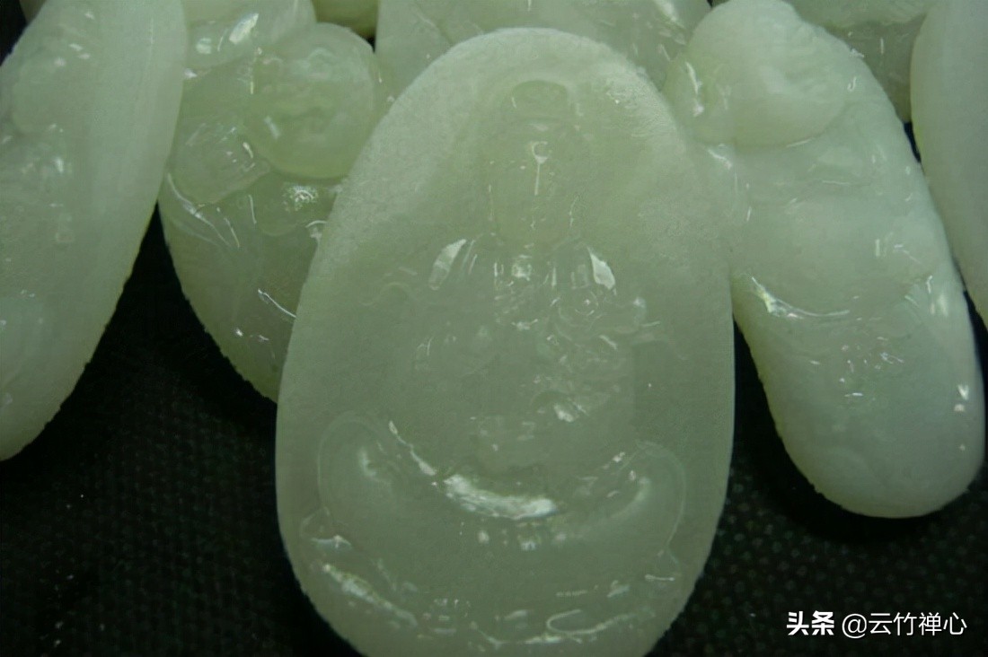 韩料和田玉打灯鉴别图,韩料和田玉打灯结构鉴别图
