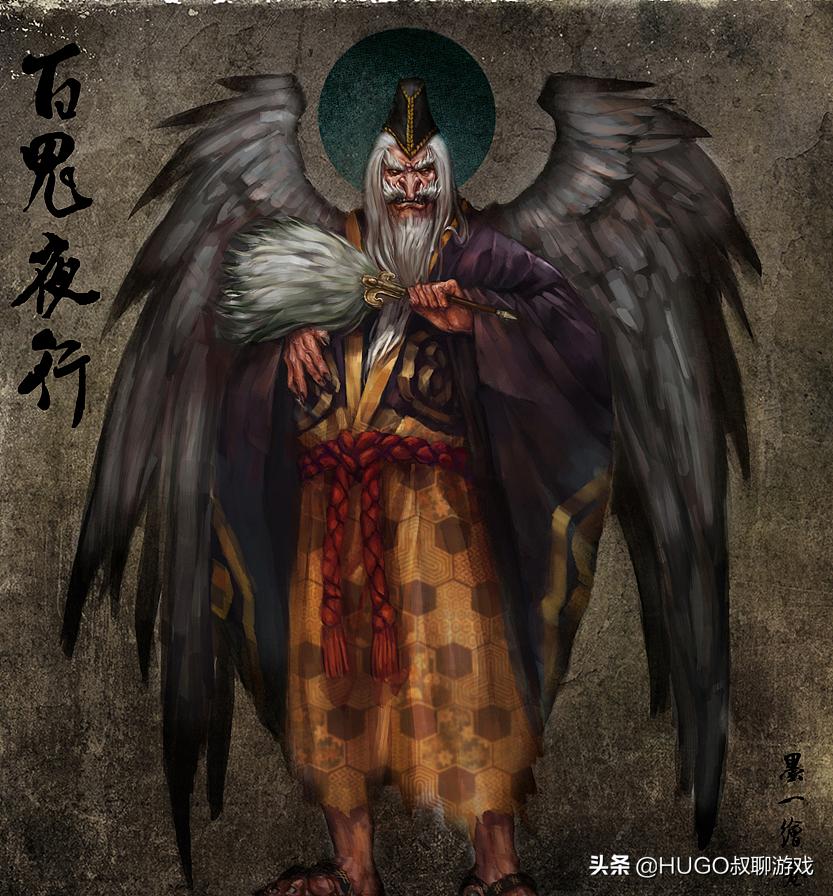 《阴阳师》里极其自我的大天狗，在日本是妖怪与人文的象征