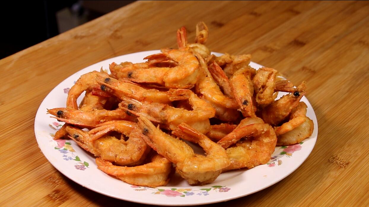 炸大虾挂面糊怎么炸不粘锅,炸小河虾用挂面糊吗