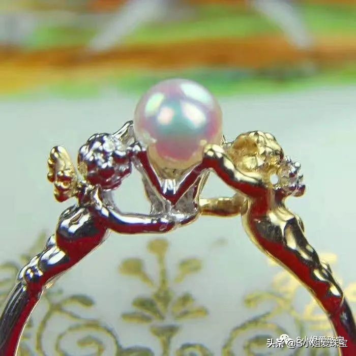 漂亮的珍珠戒指,经典珍珠戒指
