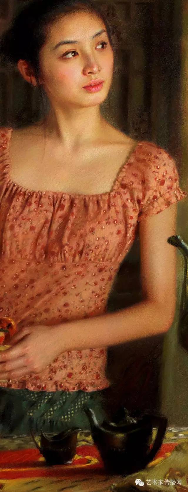 王剑的绘画作品欣赏,画家王剑粉笔画作品欣赏