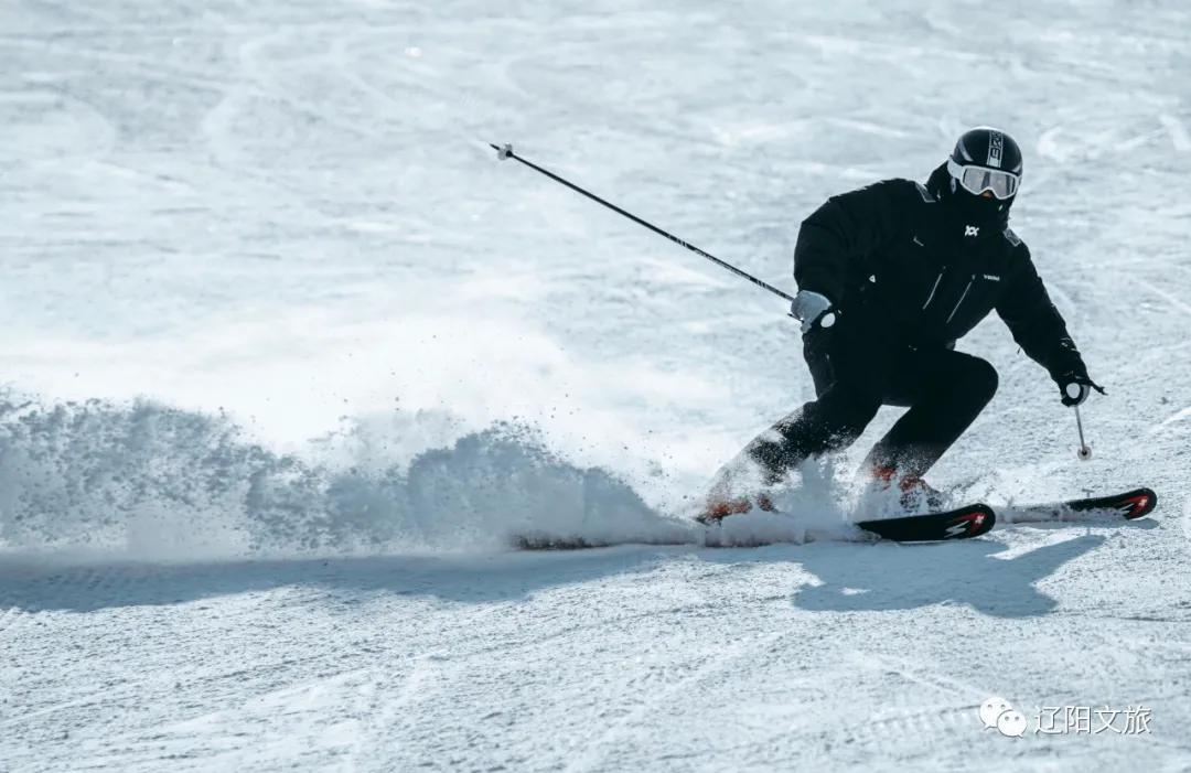辽阳弓长岭温泉滑雪第一视角,2022年的第一场雪感悟