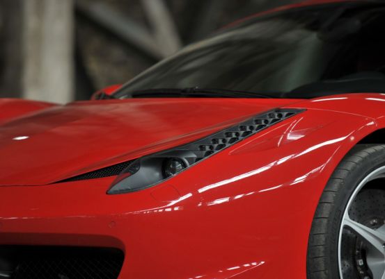 红色法拉利458图片,法拉利458红色款