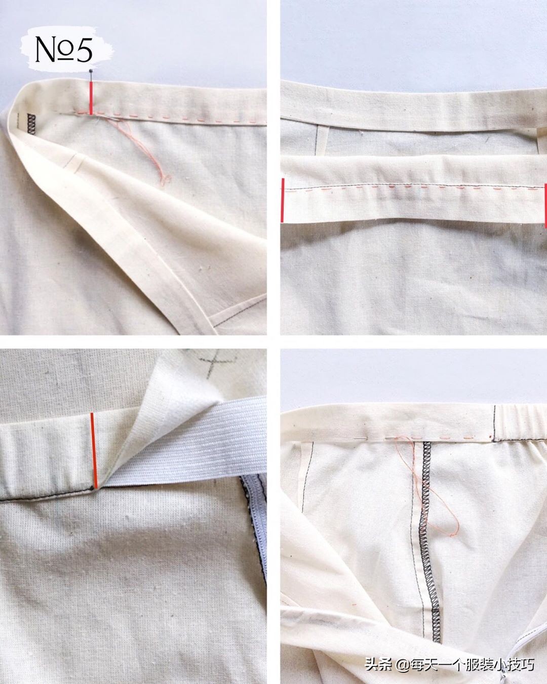 西裤腰部可调节松紧做法,带松紧带的西裤怎么做