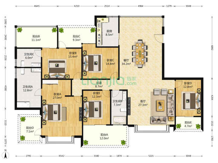 深圳湾君汇户型图,深圳湾君汇新天豪宅
