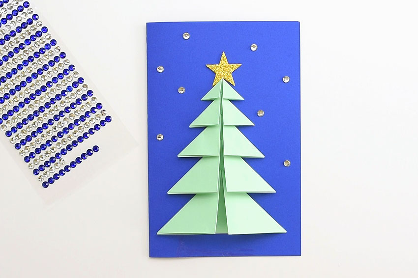 幼儿手工圣诞树立体,圣诞树立体手工卡纸